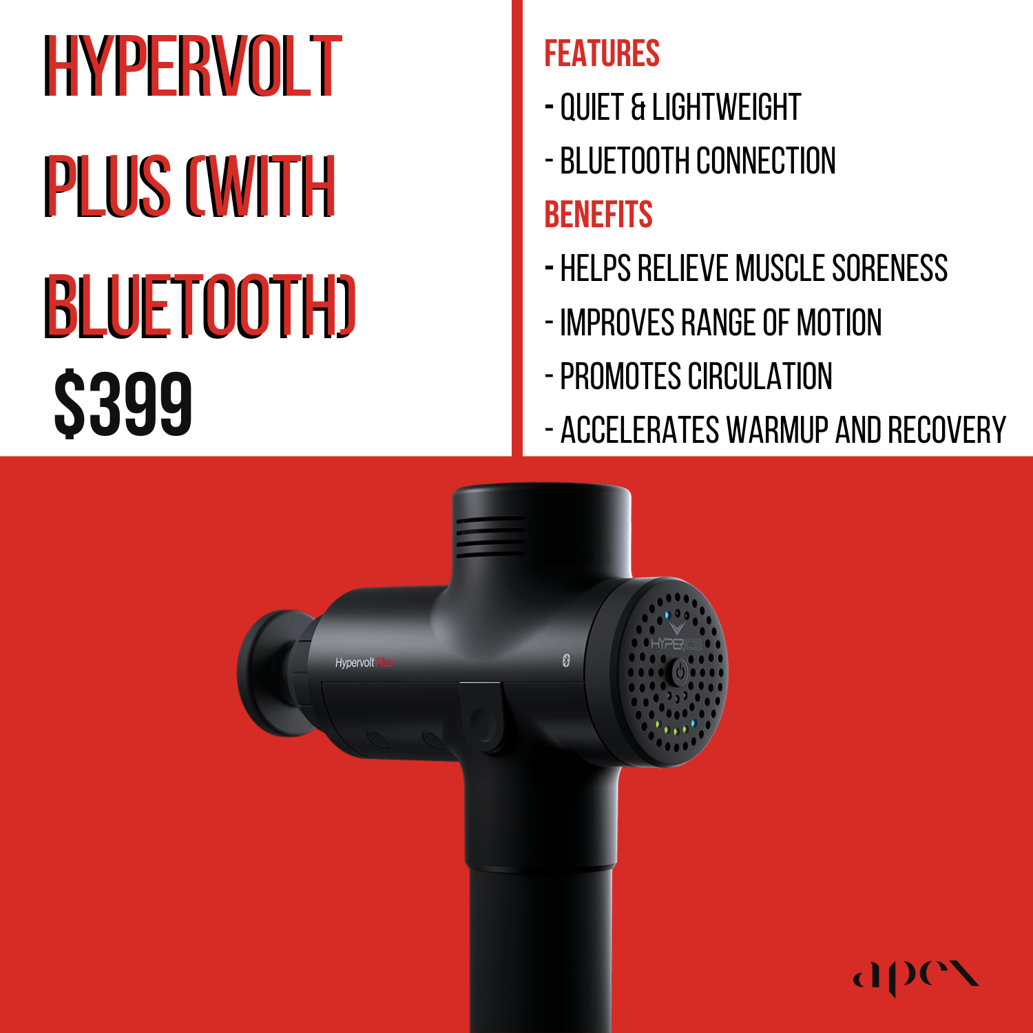 Apex recovery 2025 massage gun